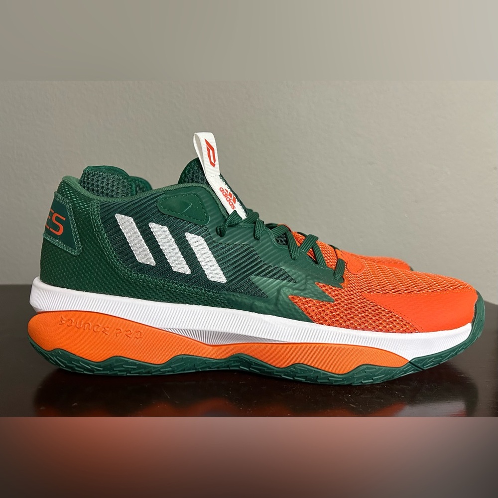 Miami Hurricanes Adidas Sneakers with Mesh Upper